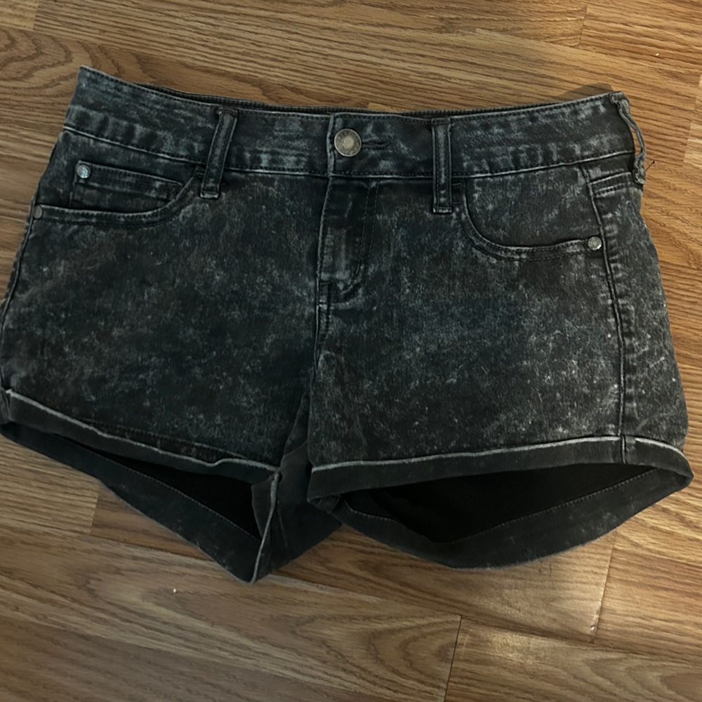 Celebrity Pink Dark Gray Denim Shorts